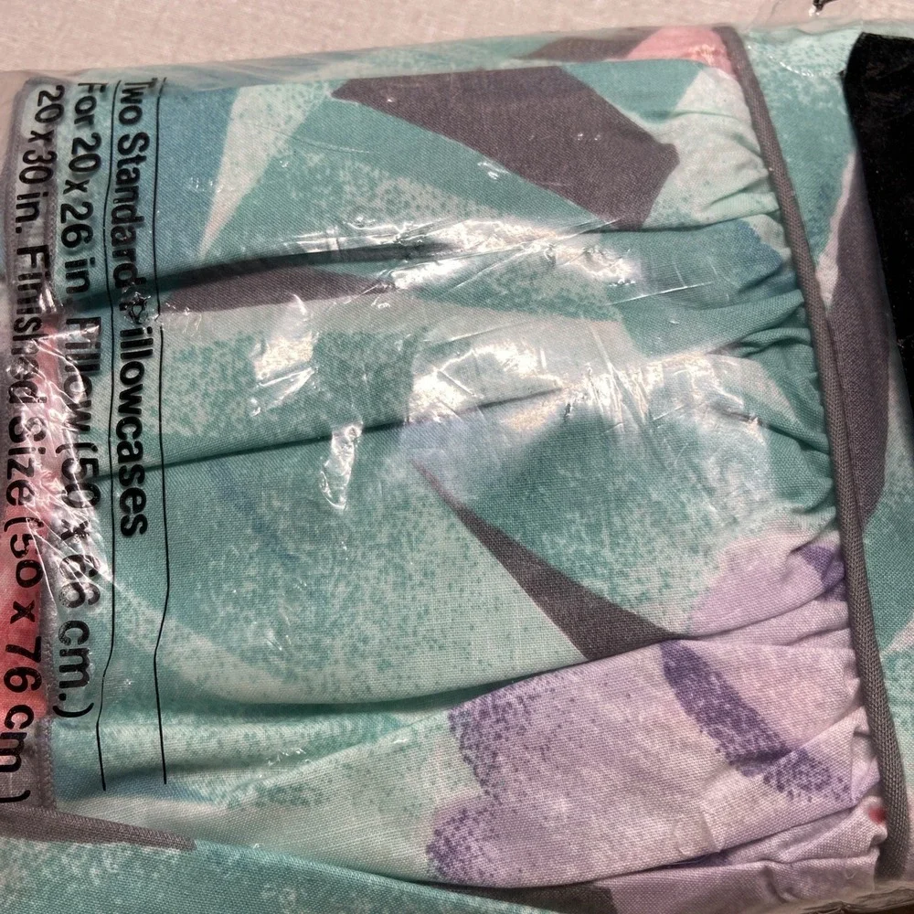 2 Vintage Utica JP Stevens & Co 80's 90's Ruffle Standard Pillowcases NIP Retro